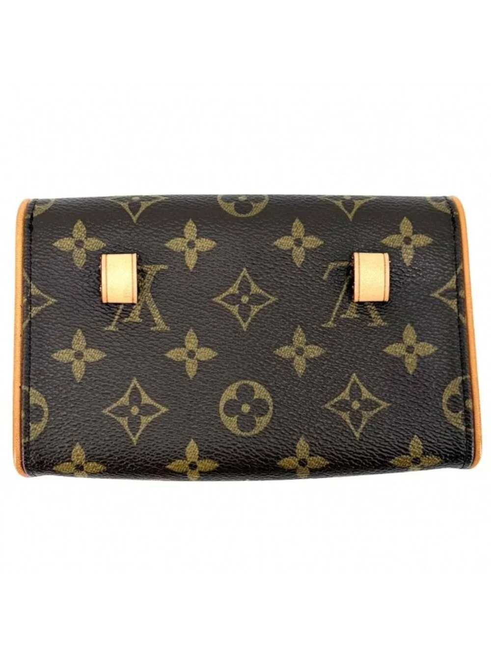 Louis Vuitton Waist Bag Pochette Florentine Pouch Monogram Canvas Brown Gold